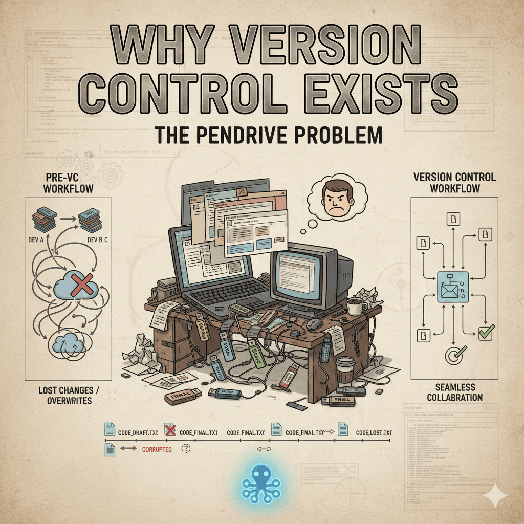 Why Version Control Exists: The Pendrive Problem
