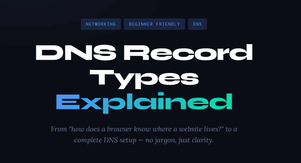 DNS Record Types Explained